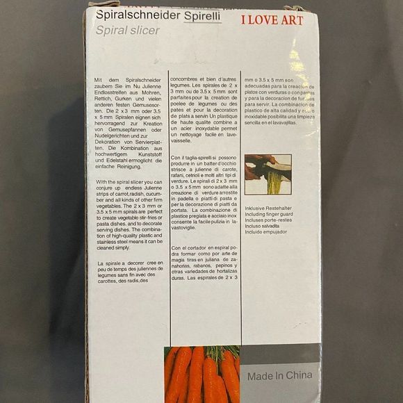 BRAND NEW VEGGIE SPIRALIZER (SPIRELLI) - Picture 3 of 4